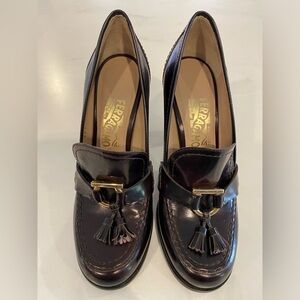 Salvatore Ferragamo Womens Loafer Heels